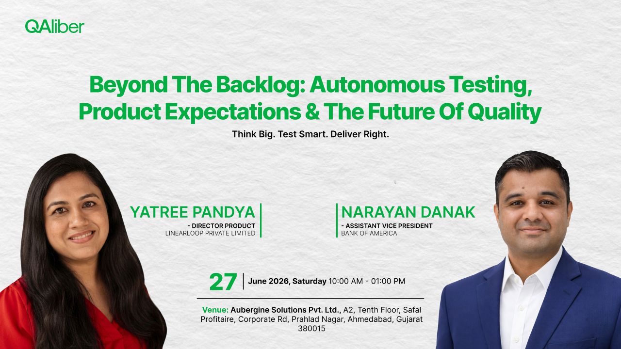QAliber Community Meetup — 27 June 2026 event announcement