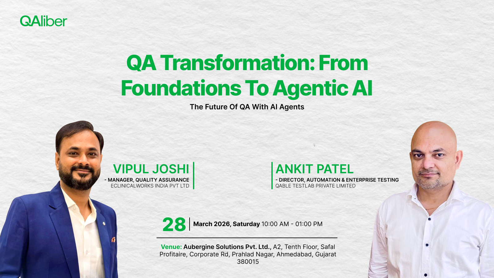 QA Transformation: From Foundations To Agentic AI event poster